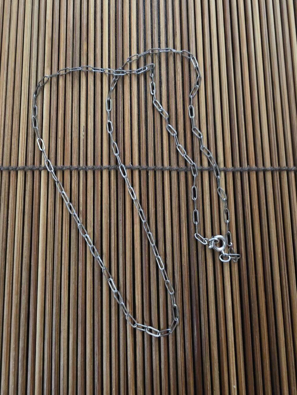 Sterling Silver Link Chain Necklace (Vintage)